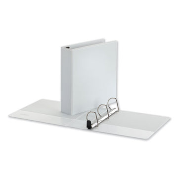 Universal® Deluxe Easy-to-open D-ring View Binder, 3 Rings, 2" Capacity, 11 X 8.5, White freeshipping - TVN Wholesale